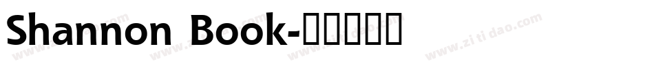 Shannon Book字体转换